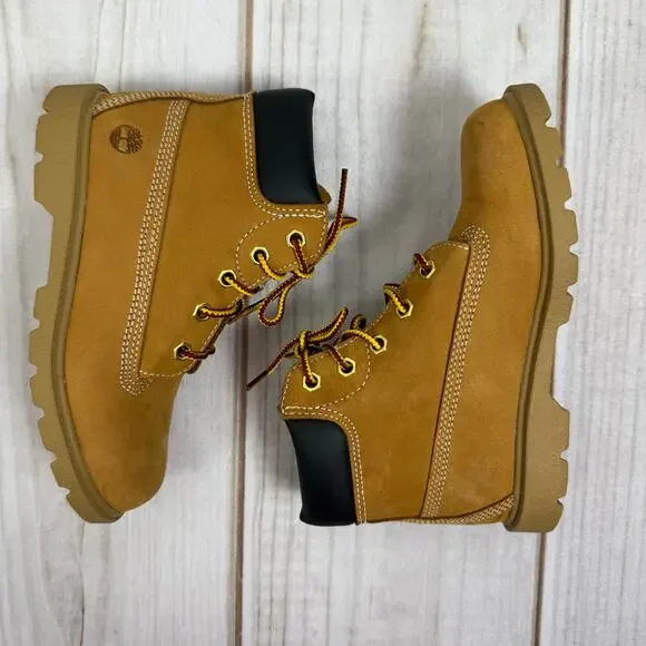 Timberland Toddler Wheat Nubuck Leather 6" Ankle Boots 12C - Picture 3 of 7